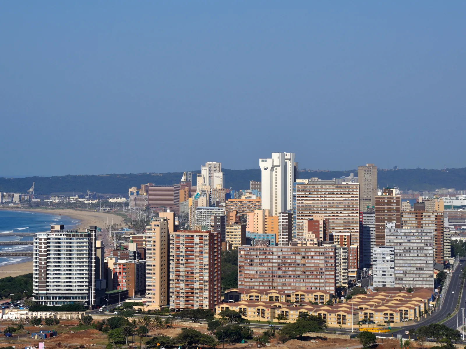 Morningside and central Durban skyline from the Berea