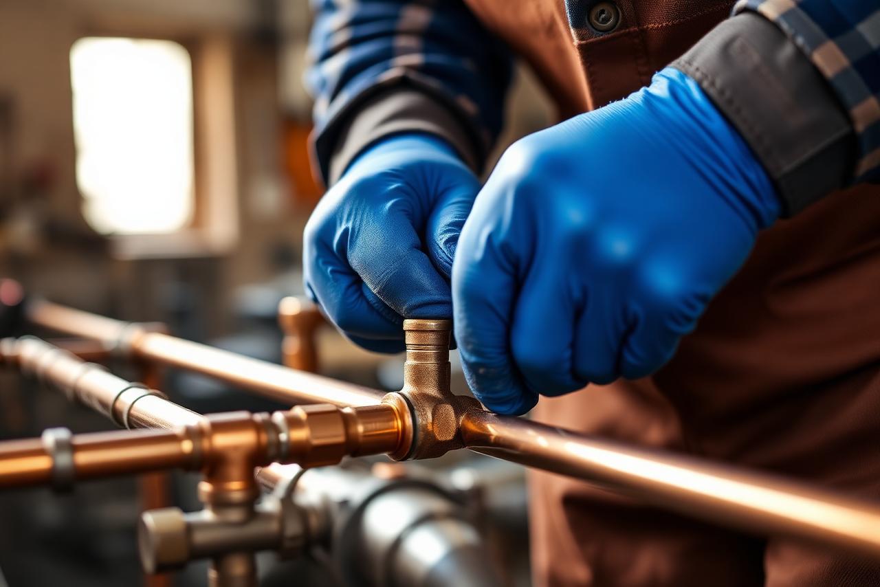 Plumbing work in progress