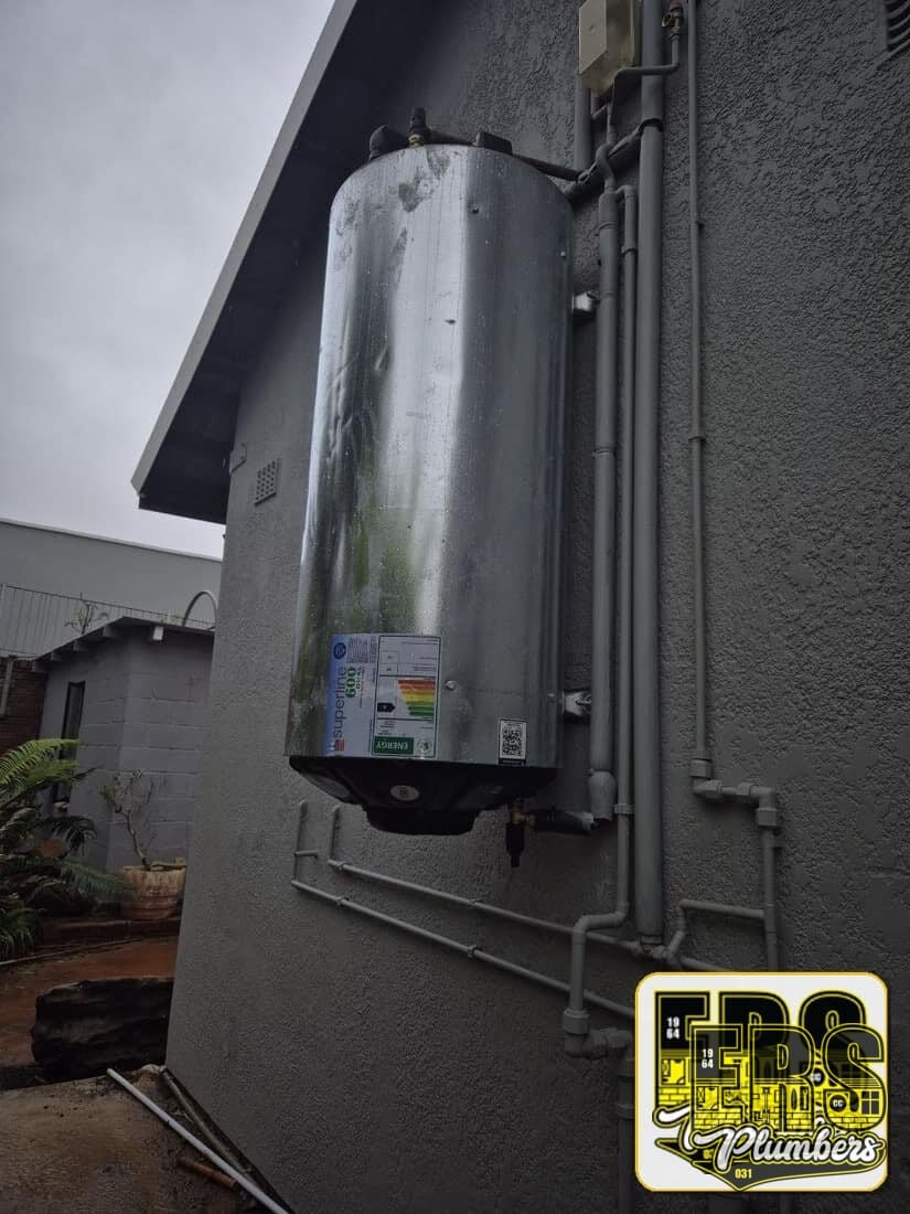 Burst geyser replaced and relocated project image 3